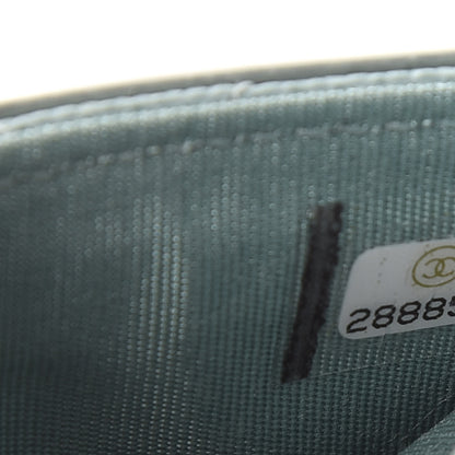 Chanel Caviar Quilted Filigree Card Holder Light Blue 8 of 8