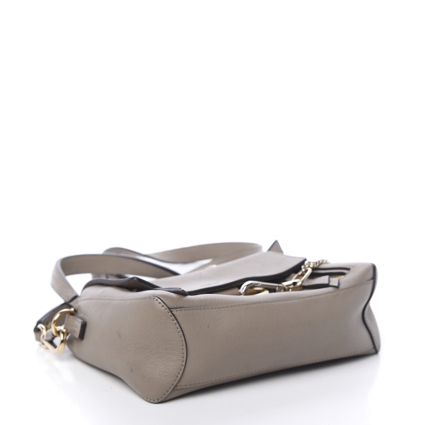 Calfskin Mini Faye Day Shoulder Bag Motty Grey