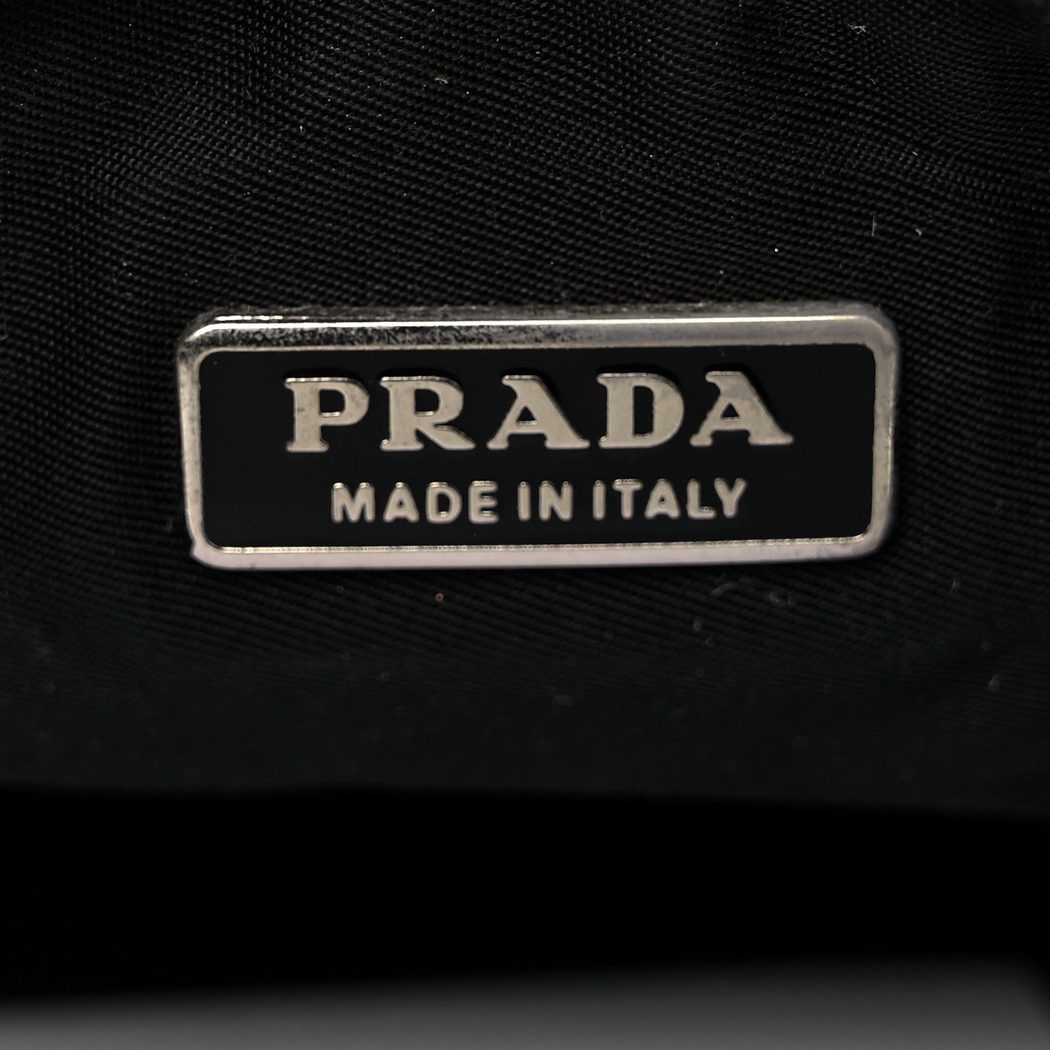 Prada Tessuto Nylon Pochette Bag Black 6 of 9