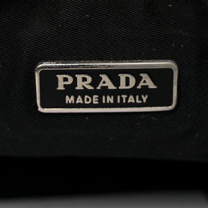 Prada Tessuto Nylon Pochette Bag Black 6 of 9