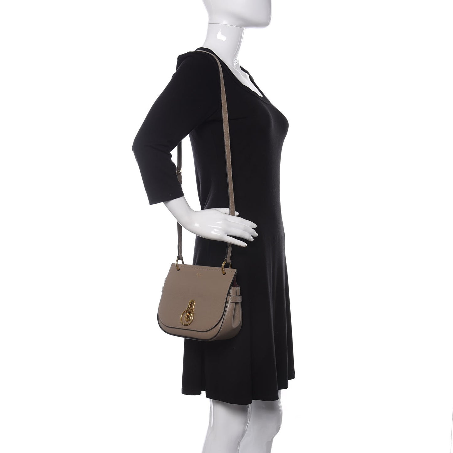 Small Classic Grain Small Amberley Satchel Solid Grey