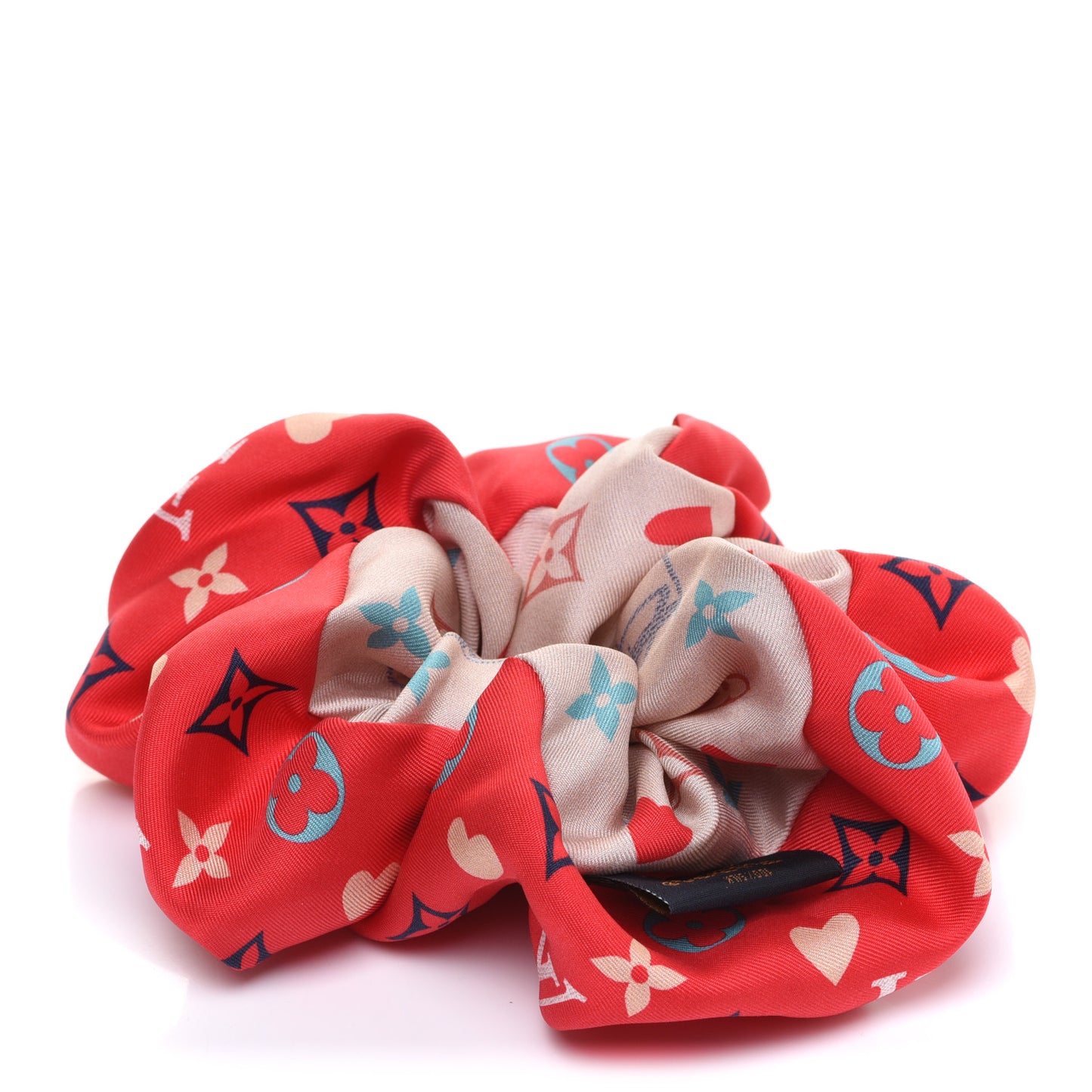Silk Game On Chouchou Trop Chou Scrunchie Red