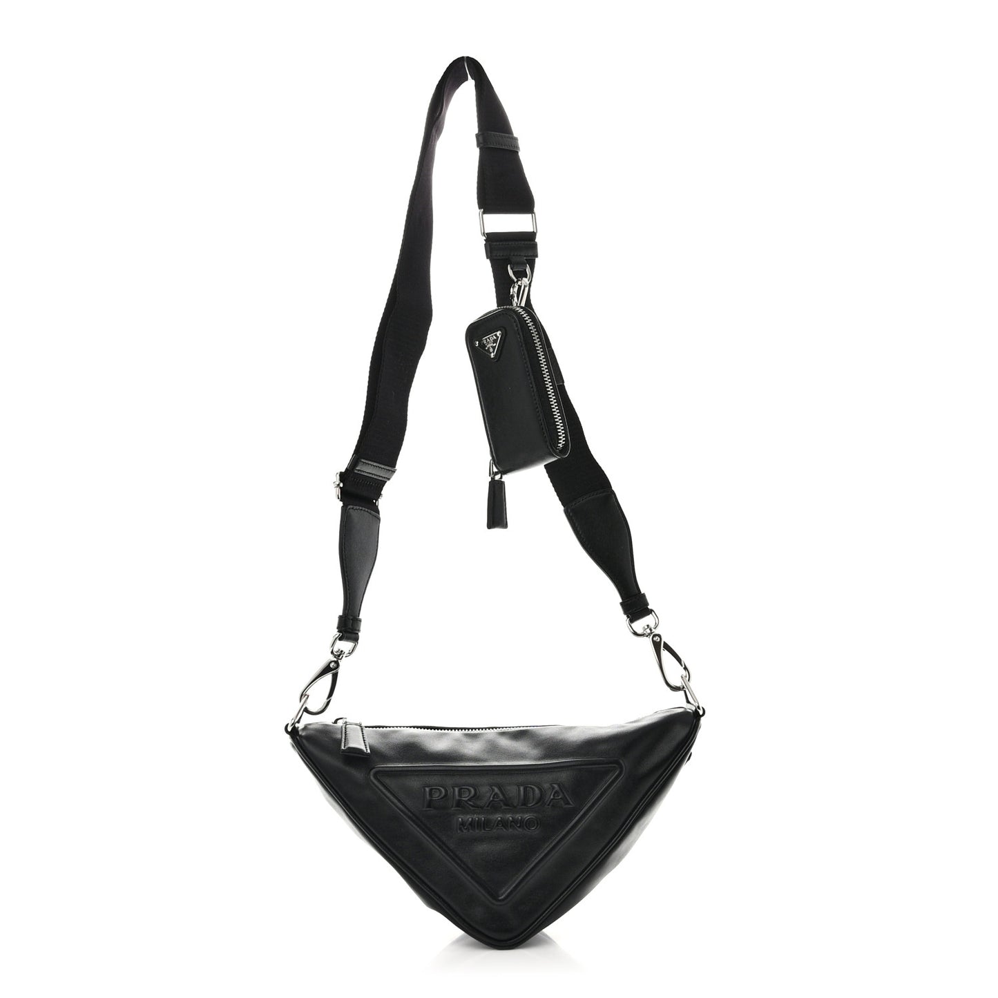 Grace Lux Triangle Shoulder Bag Black