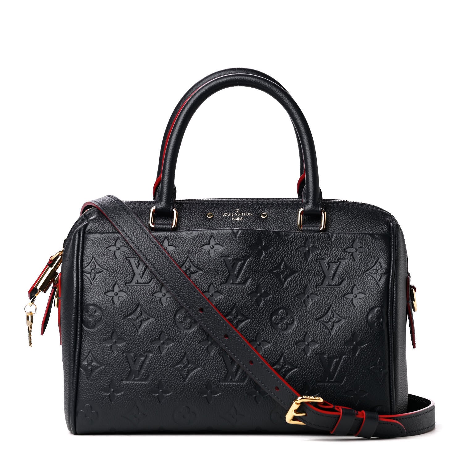 Louis Vuitton Empreinte Speedy Bandouliere 25 NM Marine Rouge 1 of 4