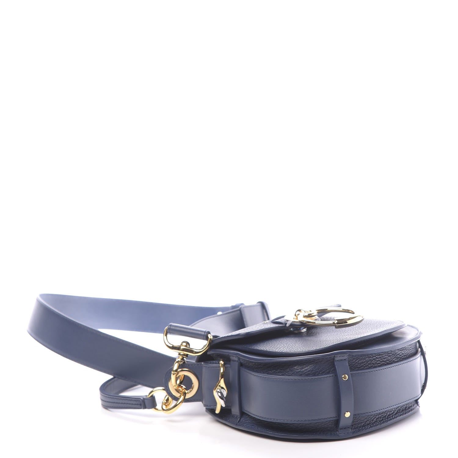 Chloe Calfskin Small Tess Bag Deep Ocean Blue 4 of 11
