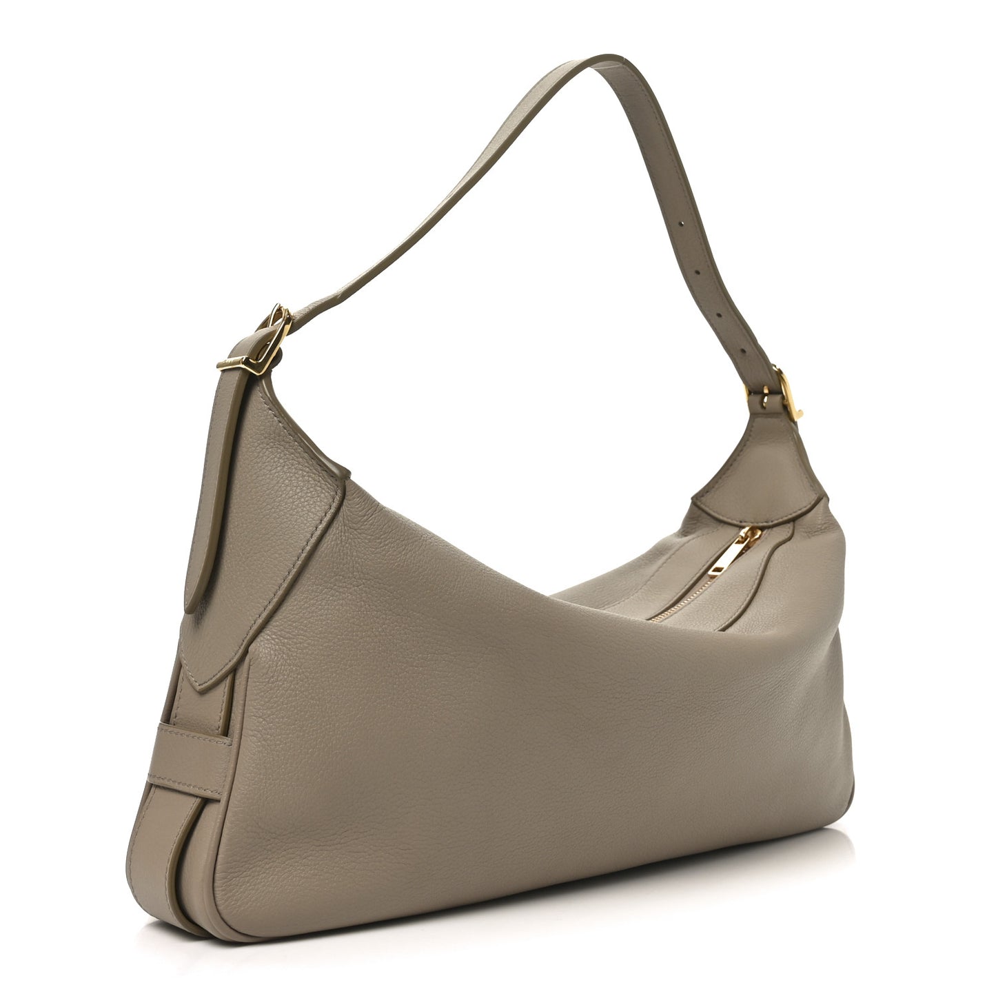 Supple Calfskin Medium Romy Shoulder Bag Safari