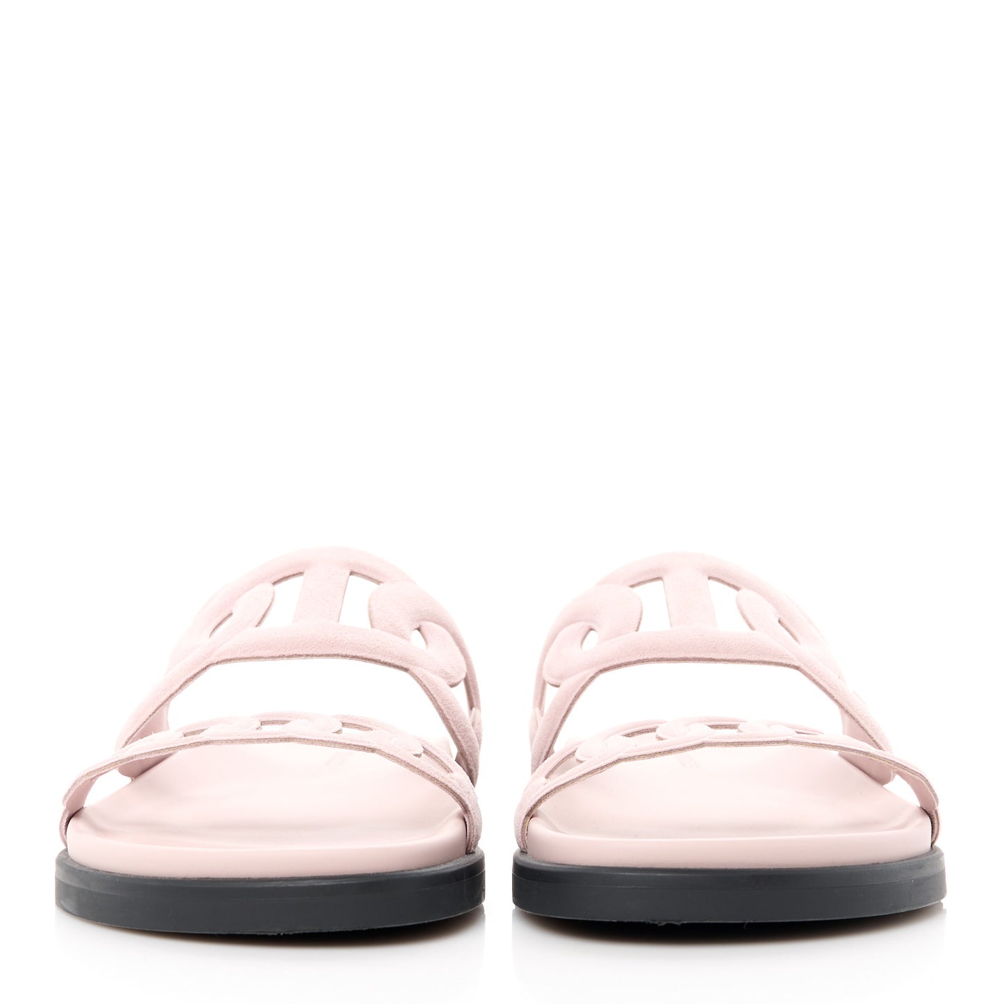 Suede Goatskin Extra Sandals 38 Rose Porcelain