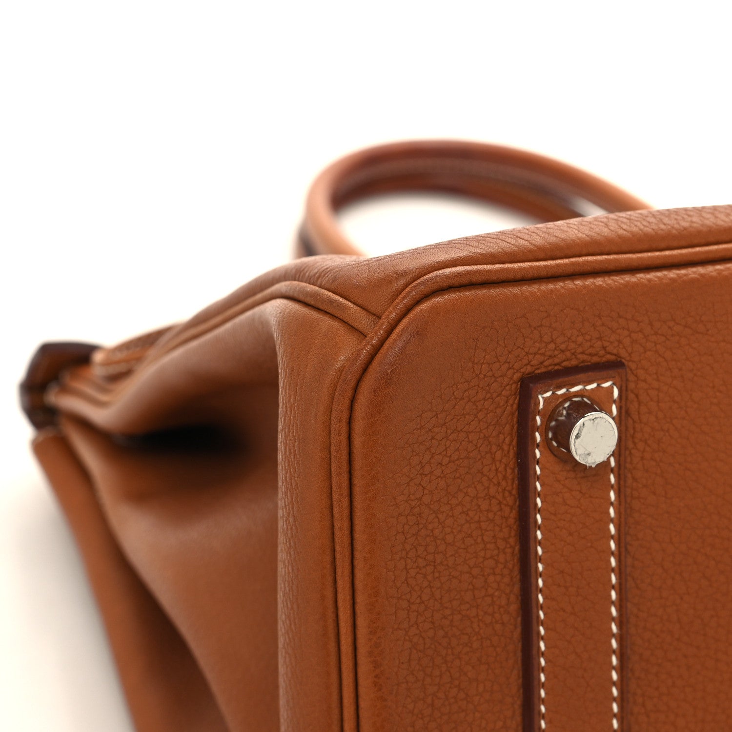 Hermes Natural Barenia Faubourg Birkin 35 Fauve 9 of 15