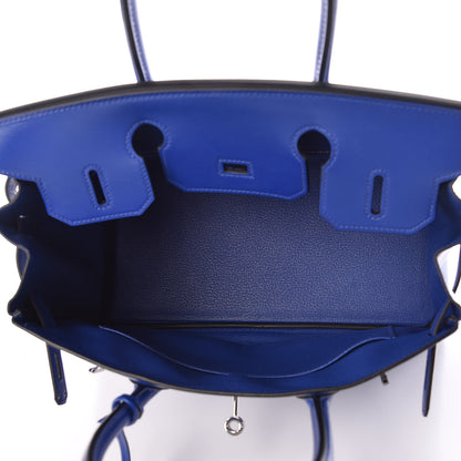 Hermes Tadelakt Birkin 30 Bleu Electrique 14 of 35