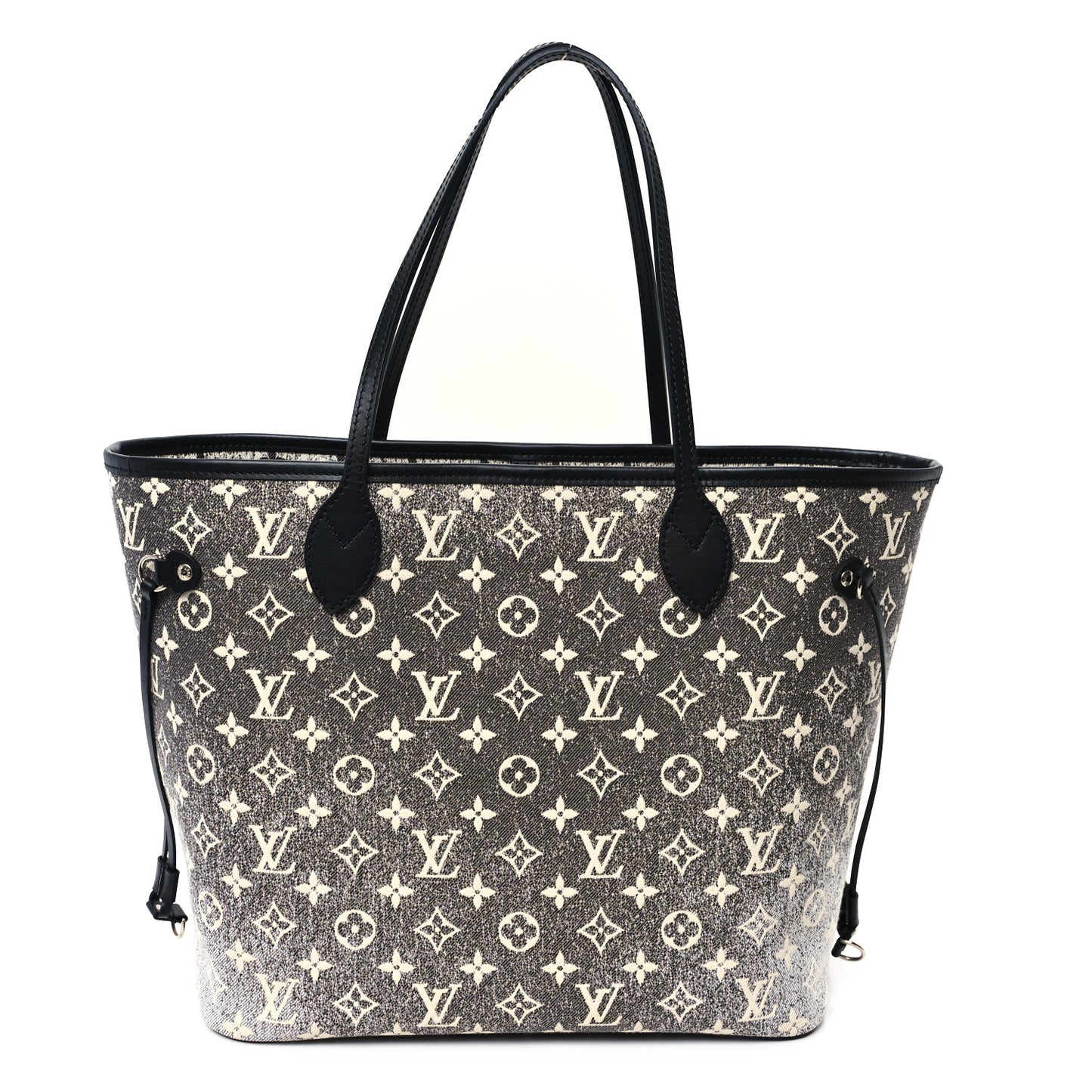 Denim Monogram Jacquard Neverfull MM Grey