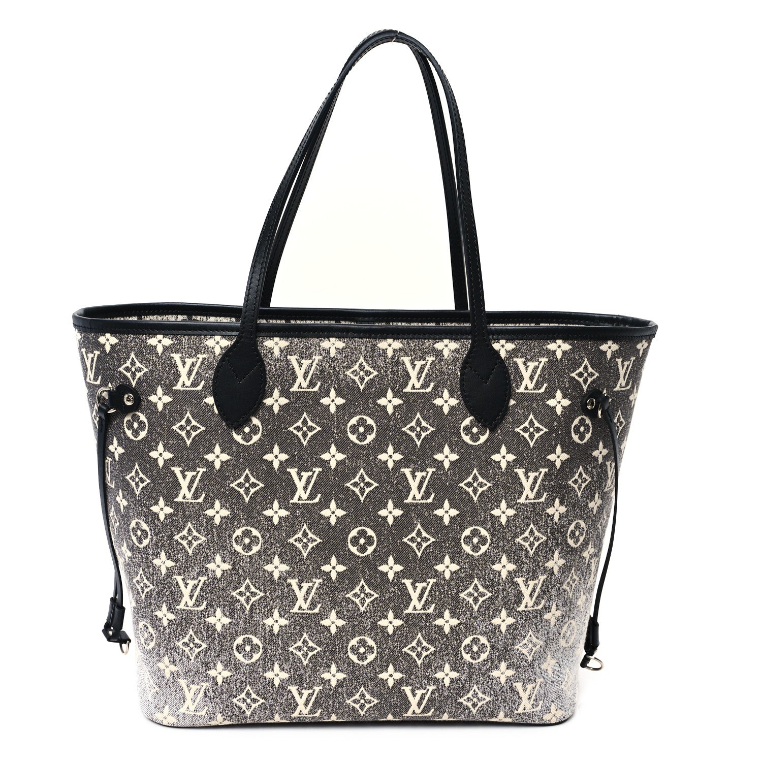 Louis Vuitton Denim Monogram Jacquard Neverfull MM Grey 1 of 10