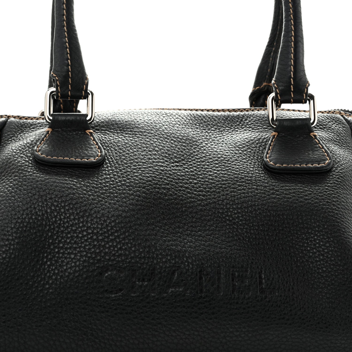 Chanel Calfskin Large Tassel Bowler Black 7 of 18