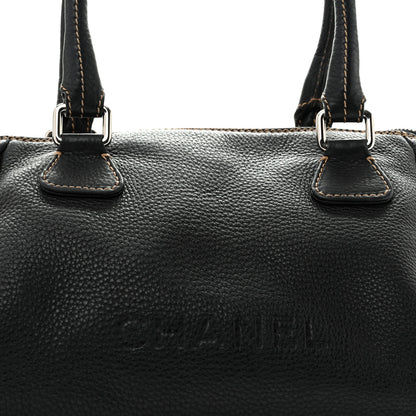 Chanel Calfskin Large Tassel Bowler Black 7 of 18