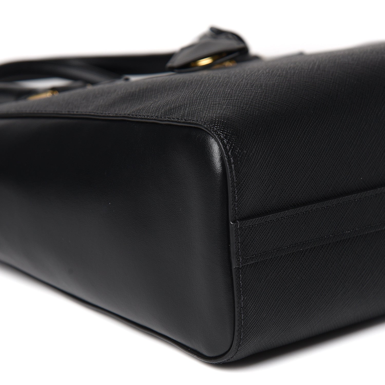Prada Saffiano Soft Calfskin Zippered Tote Black 6 of 11