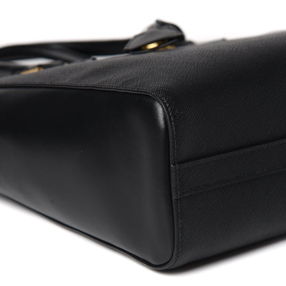 Prada Saffiano Soft Calfskin Zippered Tote Black 6 of 11