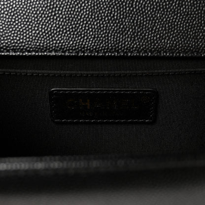 Chanel Caviar Quilted Medium Boy Flap Black 6 of 10