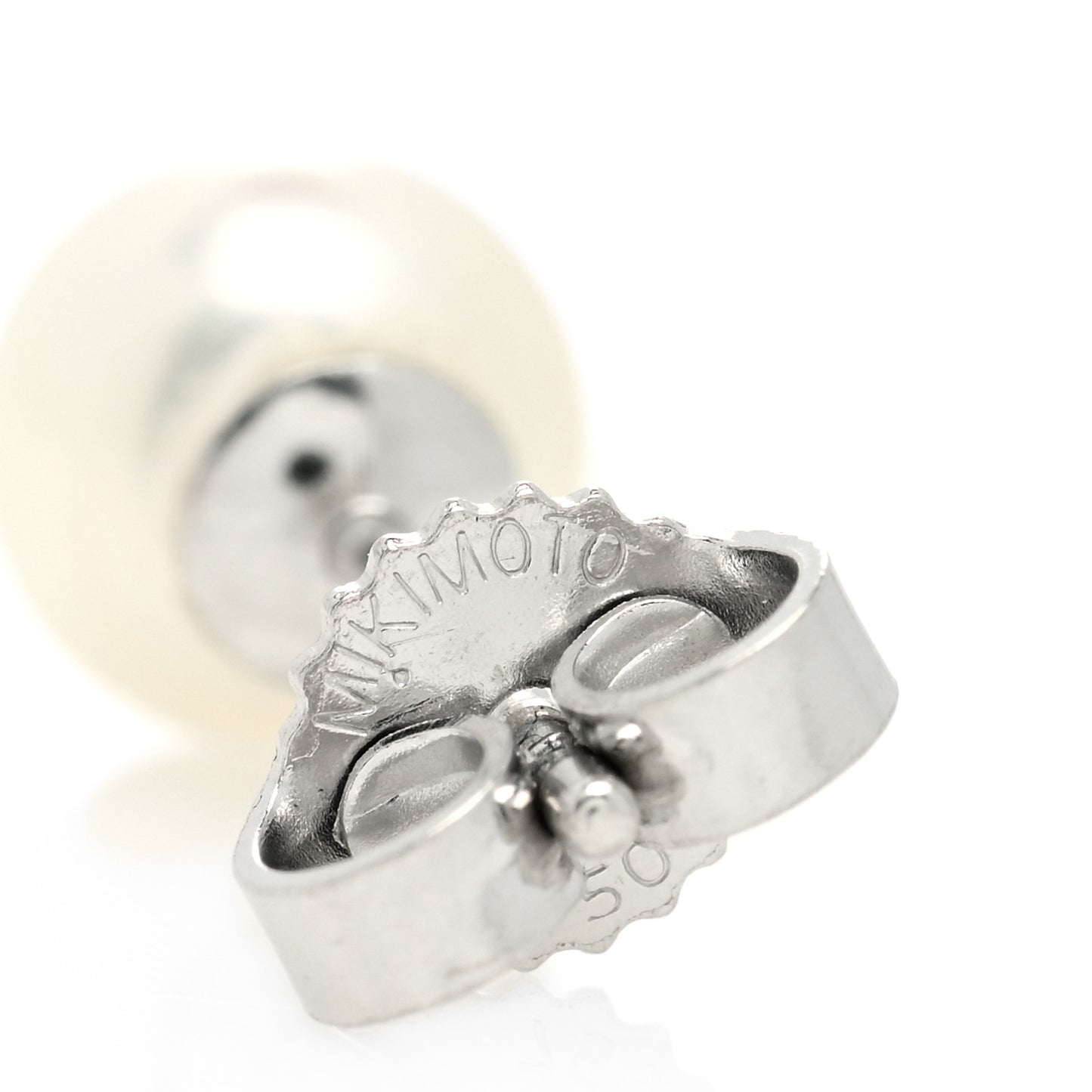 18K White Gold 6-6.5mm Akoya Pearl Stud Earrings