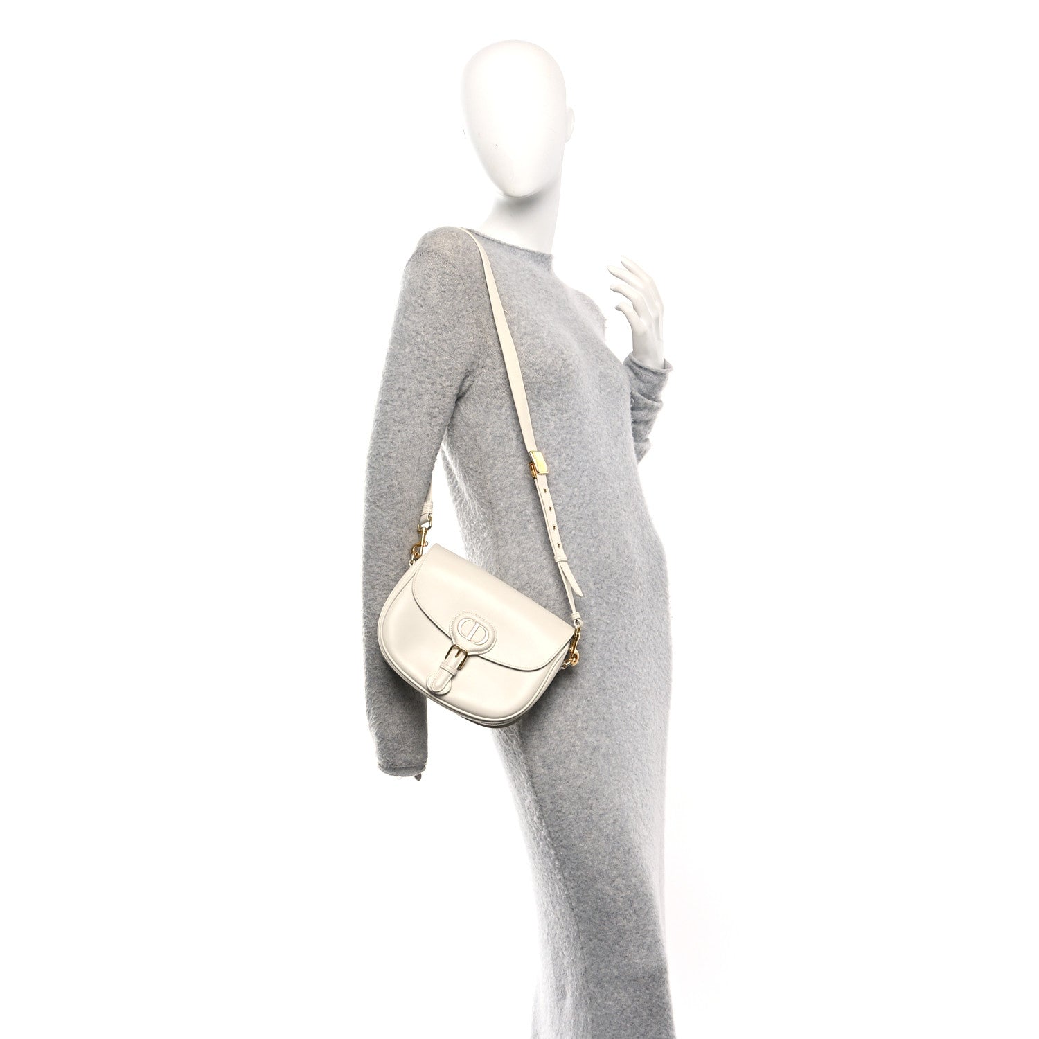 Christian Dior Box Calfskin Medium Bobby Flap Latte 2 of 17