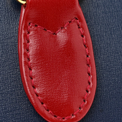 Gucci Boarded Dyana Lux Calfskin Bi-Color Small Jackie 1961 Hobo Blue Agata New Cherry Red 13 of 13