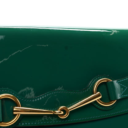 Gucci Patent Large Bright Bit Clutch Shocking Green 8 of 8