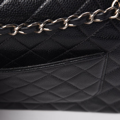 Chanel Caviar Quilted Medium Double Flap Black 11 of 12