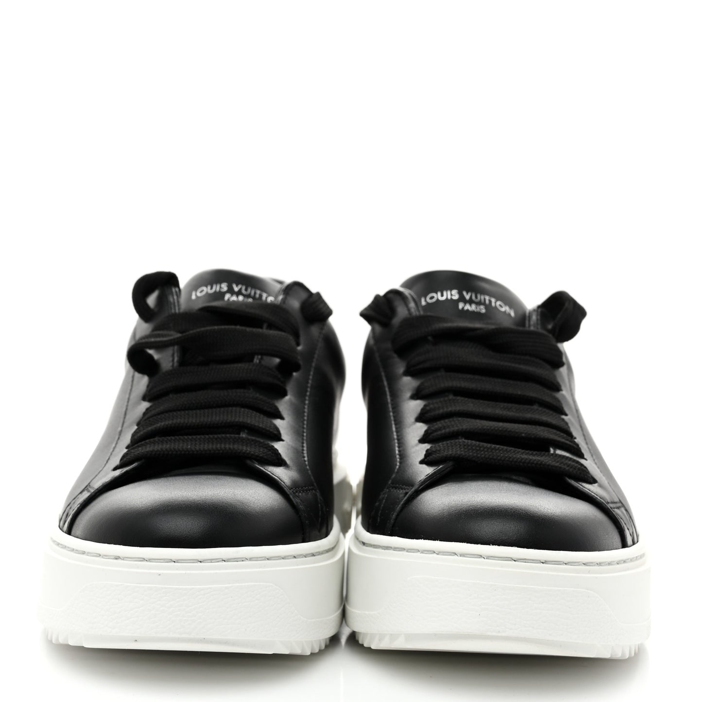 Calfskin Time Out Sneakers 37 Black