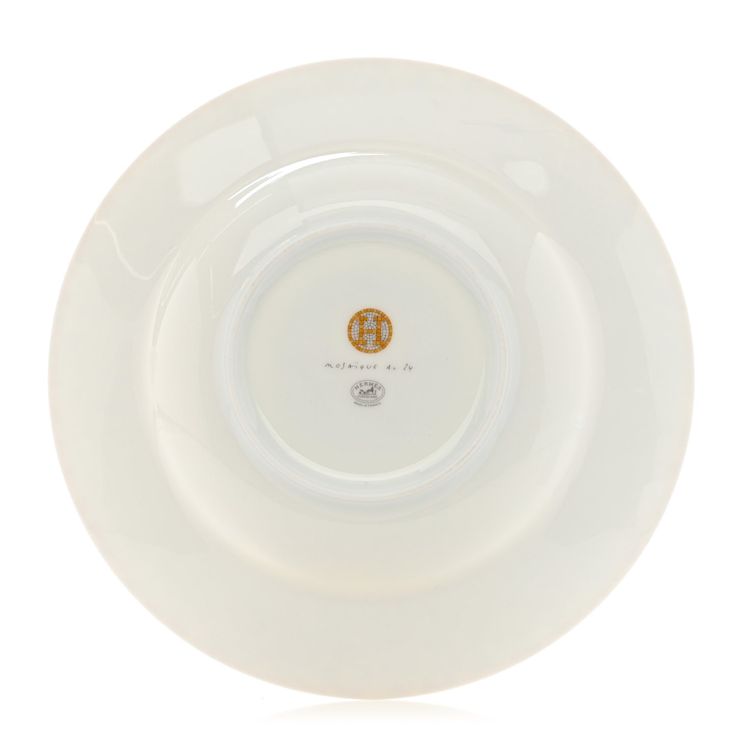 Porcelain Mosaique Au 24 Platine Soup Plate