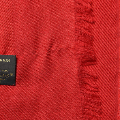Louis Vuitton Silk Wool Monogram Shawl Pomme D'Amour 5 of 5