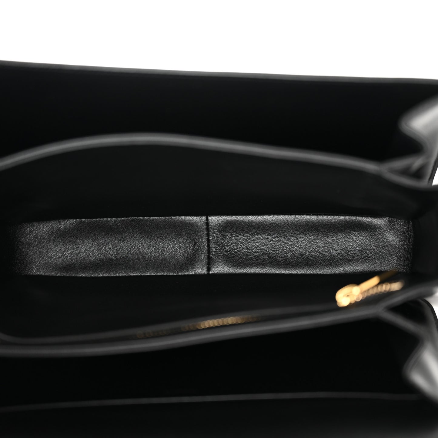 Shiny Calfskin Large Triomphe Black