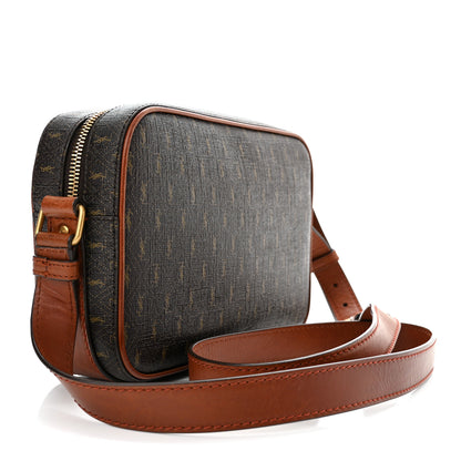 Saint Laurent Canvas Smooth Calfskin Le Monogramme Camera Bag Chestnut 3 of 11