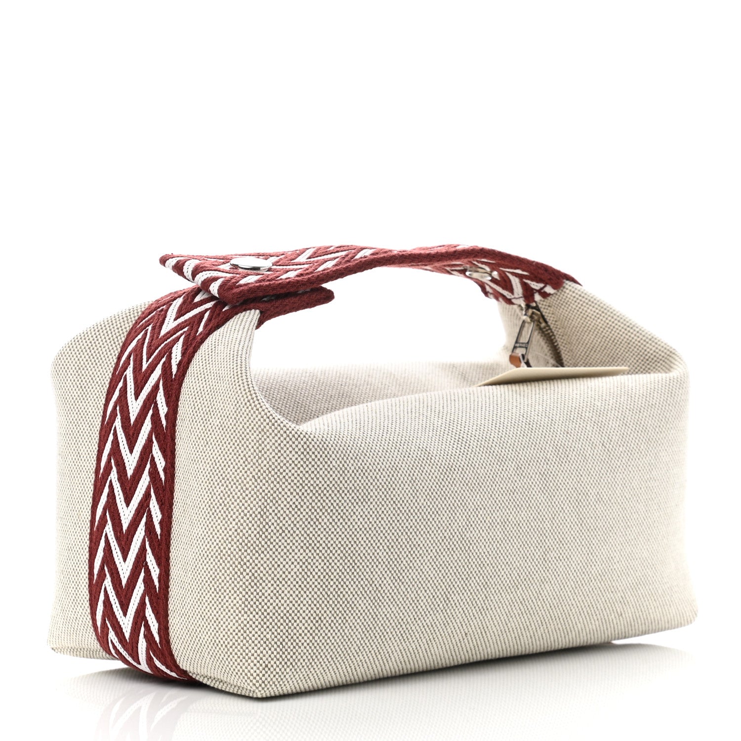 Hermes Canvas Small Bride-A-Brac Natural Rouge H 3 of 9