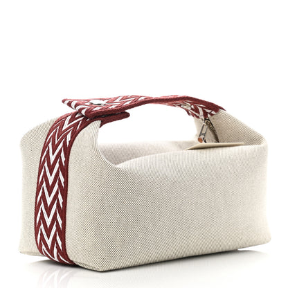 Hermes Canvas Small Bride-A-Brac Natural Rouge H 3 of 9
