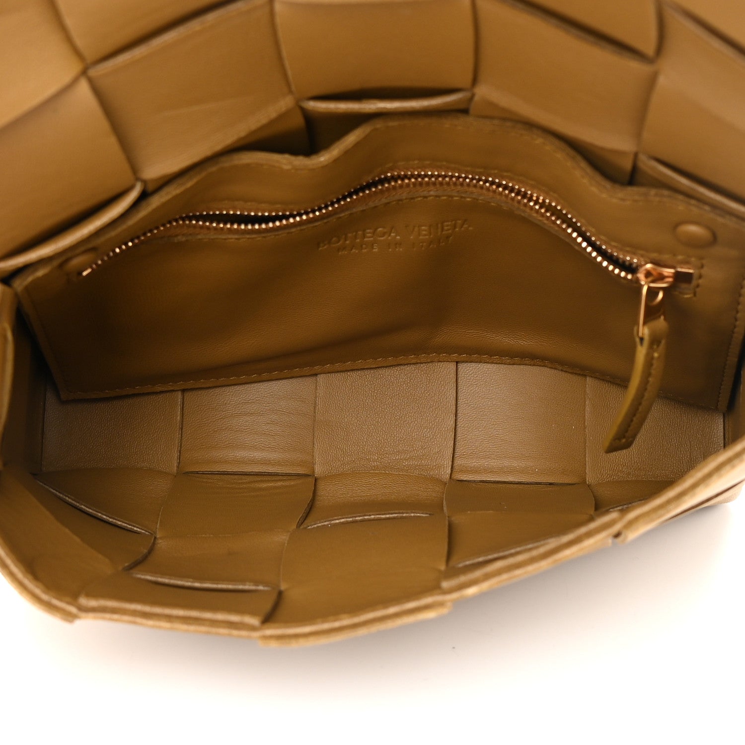 Bottega Veneta Lambskin Maxi Intrecciato Cassette Crossbody Bag Acorn 4 of 13