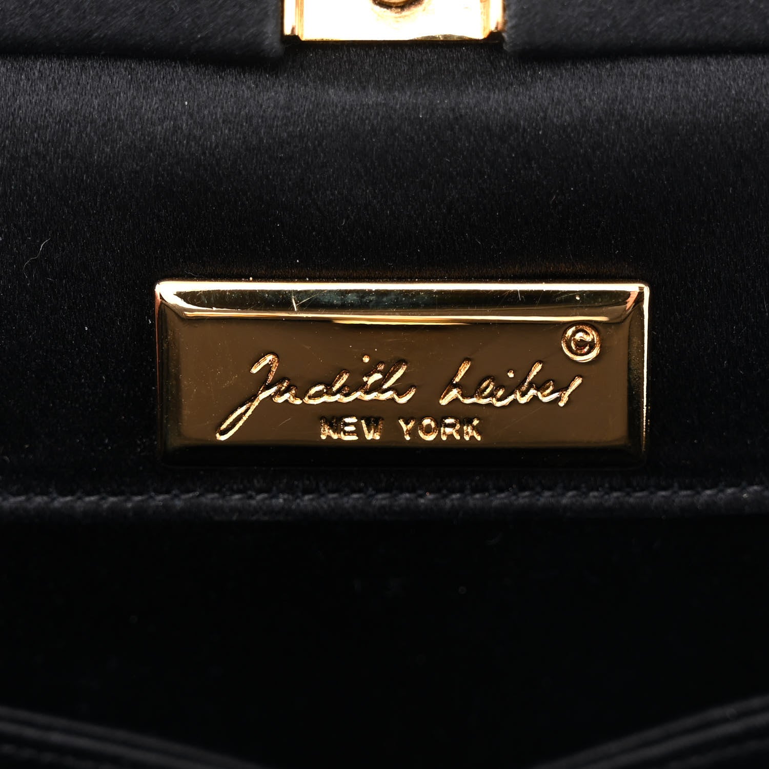 Judith Leiber Satin Crystal Panther Clutch Black 7 of 14