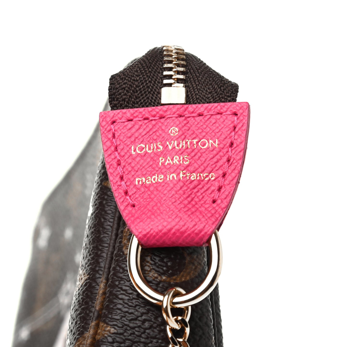 Monogram 2019 Christmas Animation Mini Courchevel Pochette Accessories Fuchsia