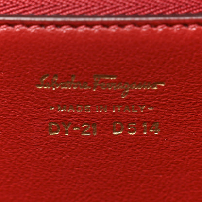 Salvatore Ferragamo Calfskin Gancio Lock Marisol Top Handle Satchel Plum Rosso 6 of 9