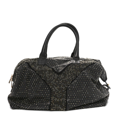 Saint Laurent Calfskin Rock Studded Easy Sac Black 1 of 11