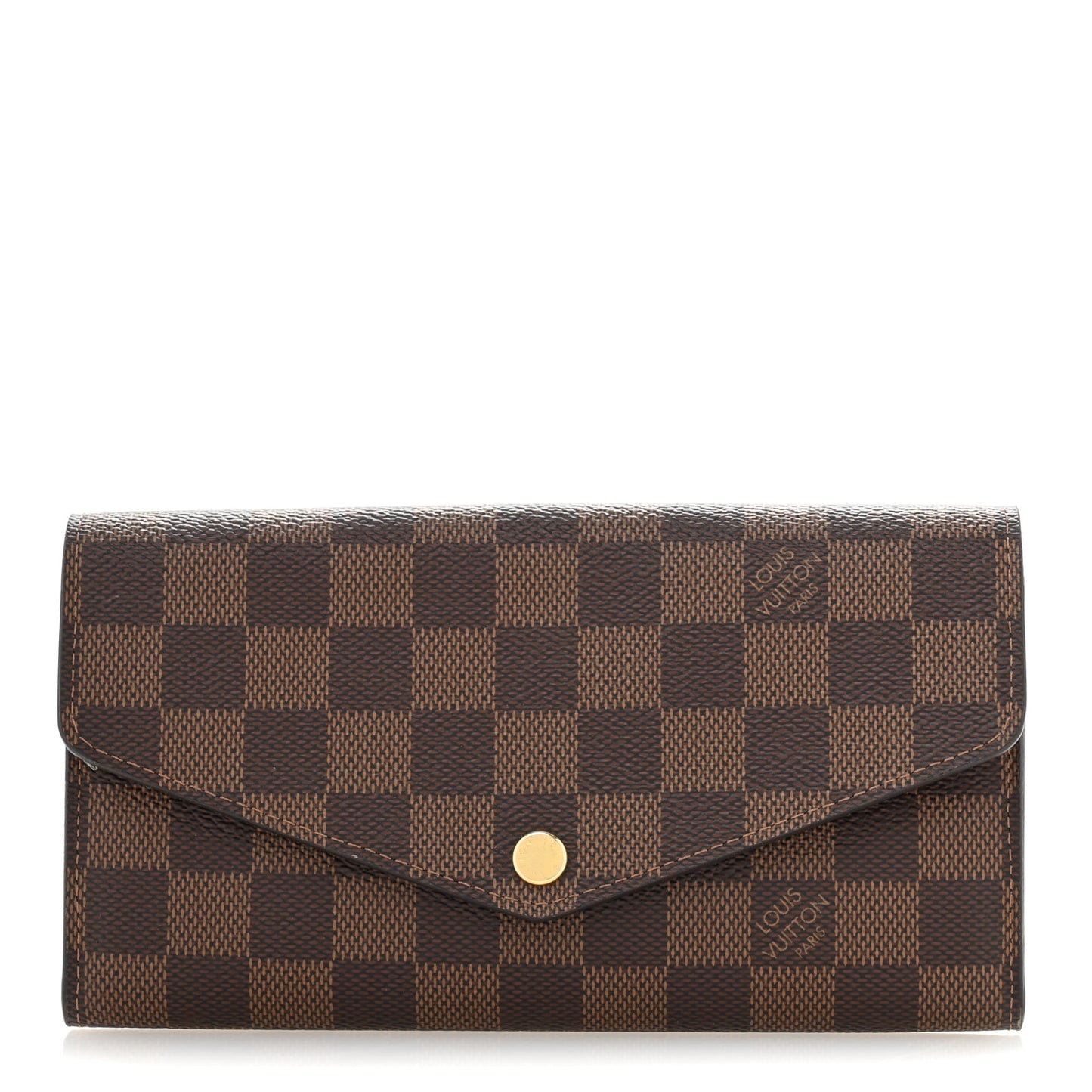Damier Ebene Sarah Wallet NM Rose Ballerine