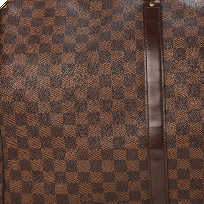 Louis Vuitton Damier Ebene Keepall Bandouliere 55 23 of 26