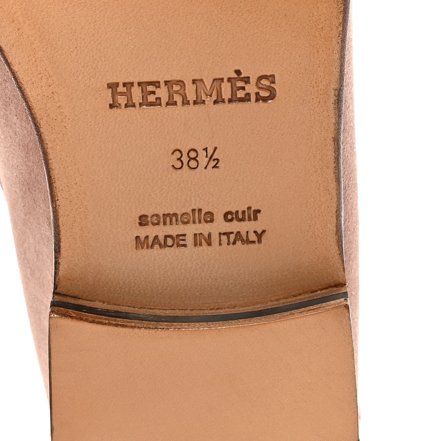 Suede Calfskin Womens Kennedy Loafers 38.5 Rose Antique