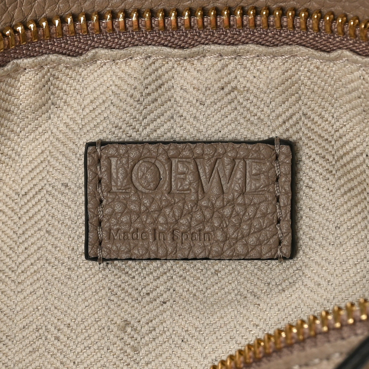 Loewe Grained Calfskin Small Puzzle Bag Sand 6 of 8