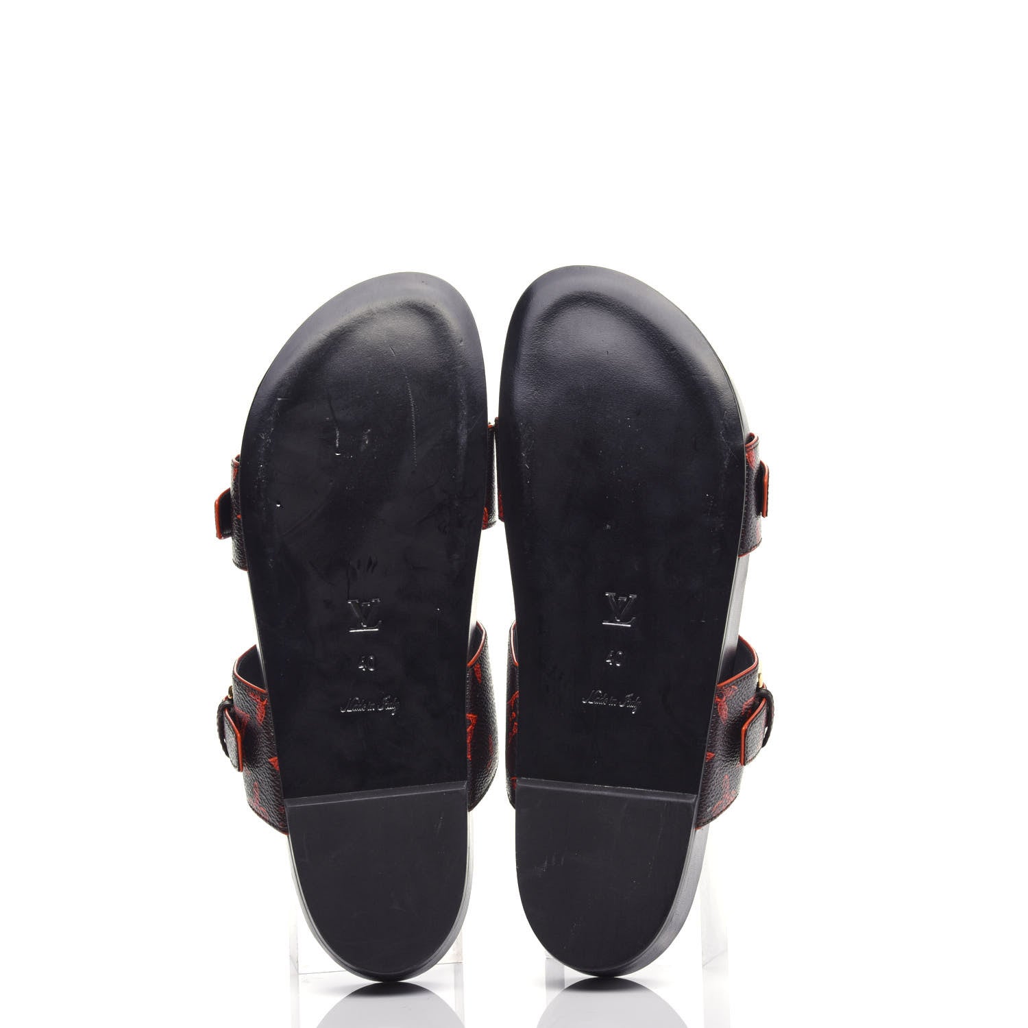 Louis Vuitton Catogram Bom Dia Flat Mule 40 Black Marron 6 of 11