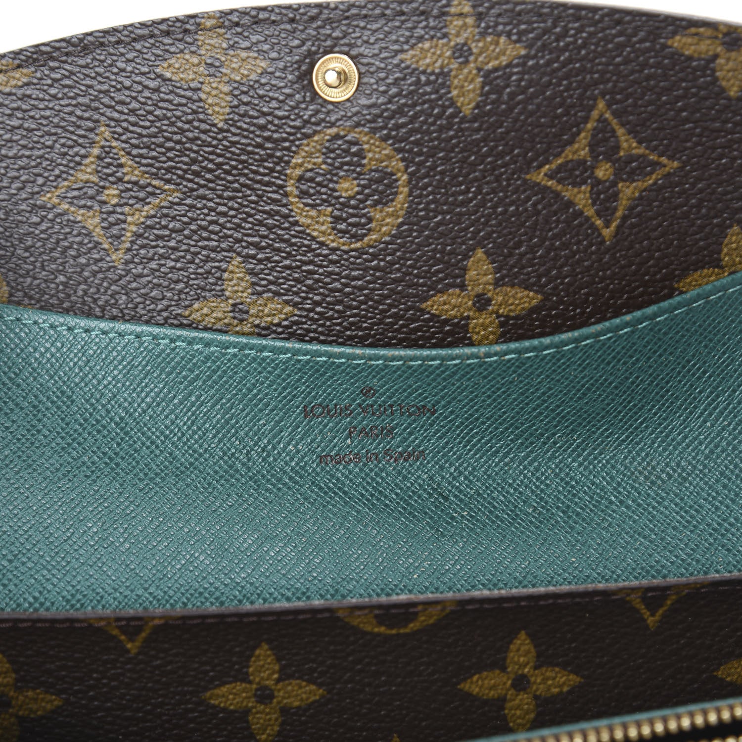 Louis Vuitton Monogram Emilie Wallet Vert 5 of 5