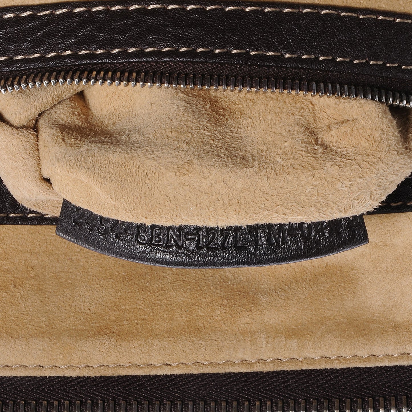 Mink Fur Calfskin Romano Selleria Adele 1328 Bag Brown