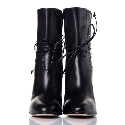 Gucci Malaga Kid Indya Bow Tie Ankle Boots 36.5 Black 2 of 9