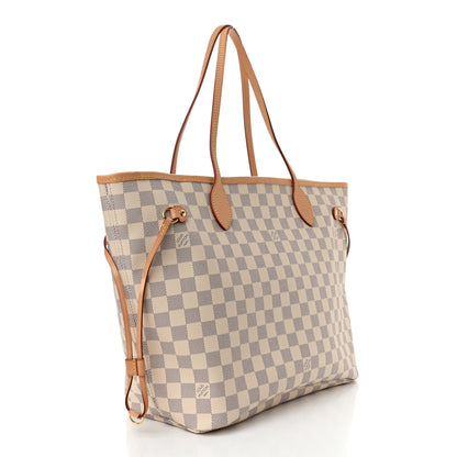 Louis Vuitton Damier Azur Neo Neverfull MM Rose Ballerine 4 of 12