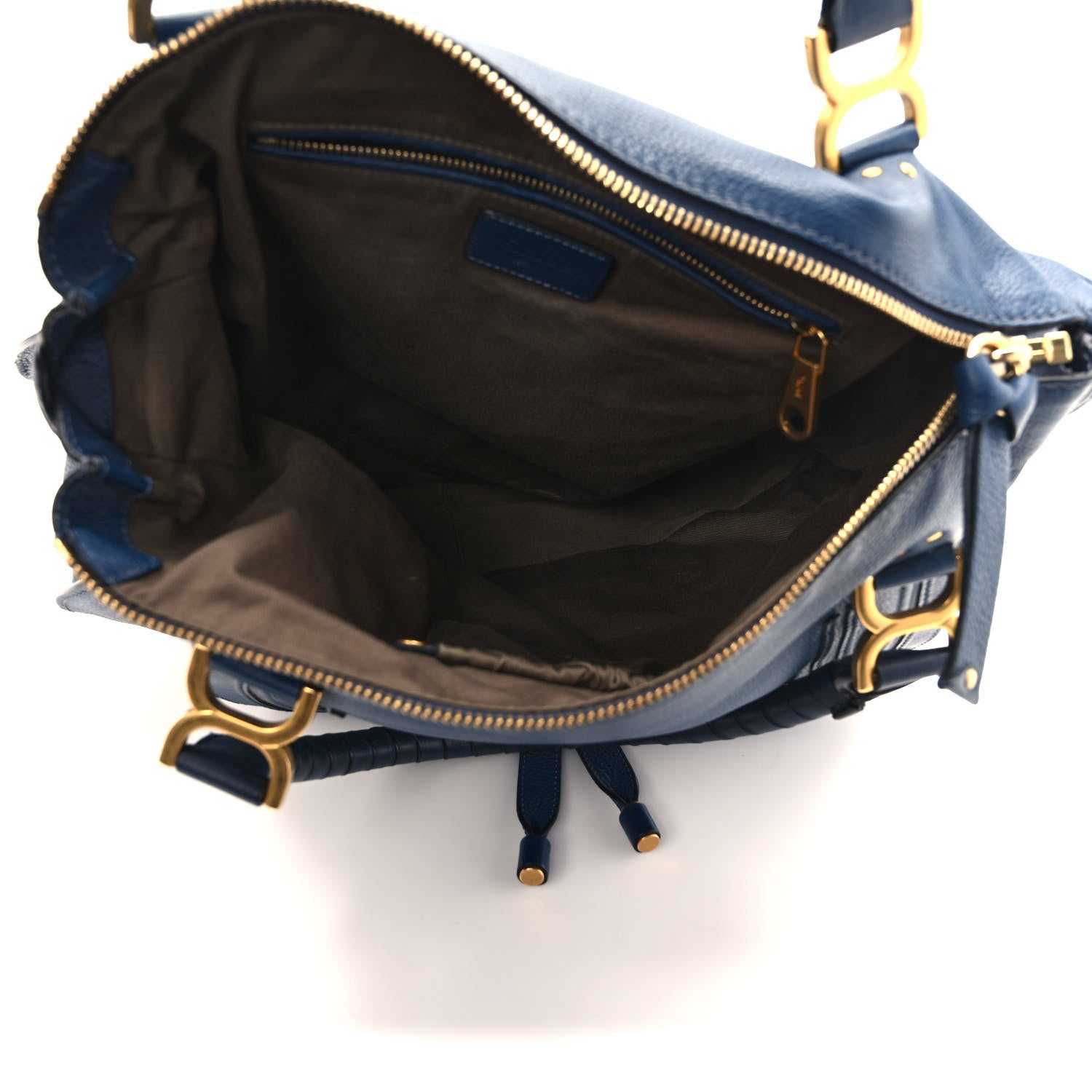 Chloe Calfskin Small Marcie Satchel Royal Navy 5 of 9