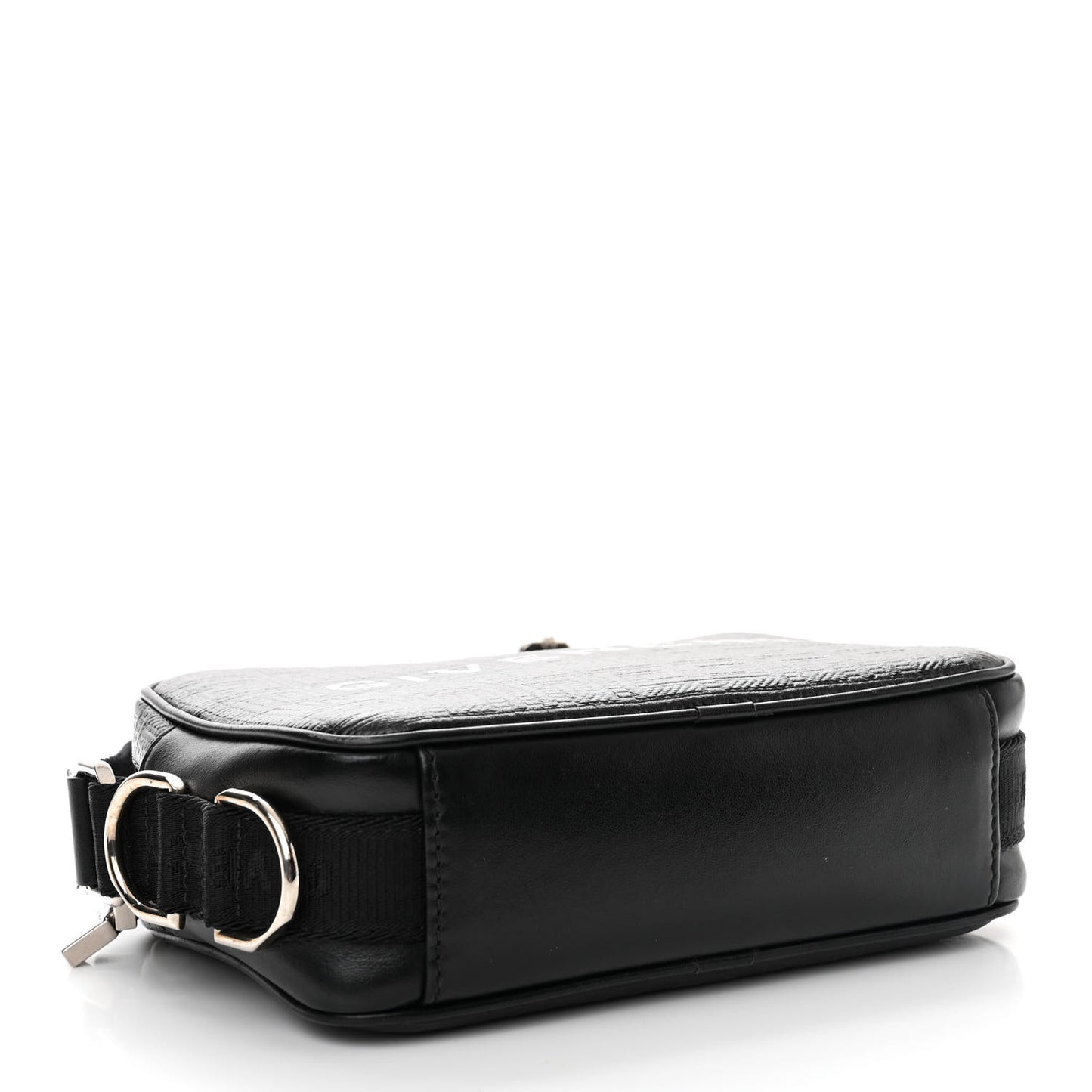 Coated Canvas Logo Embossed G Essentials Camera Bag Black