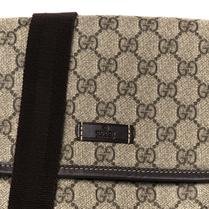 Gucci GG Plus Monogram Small Flap Messenger Bag Beige Dark Brown 9 of 11