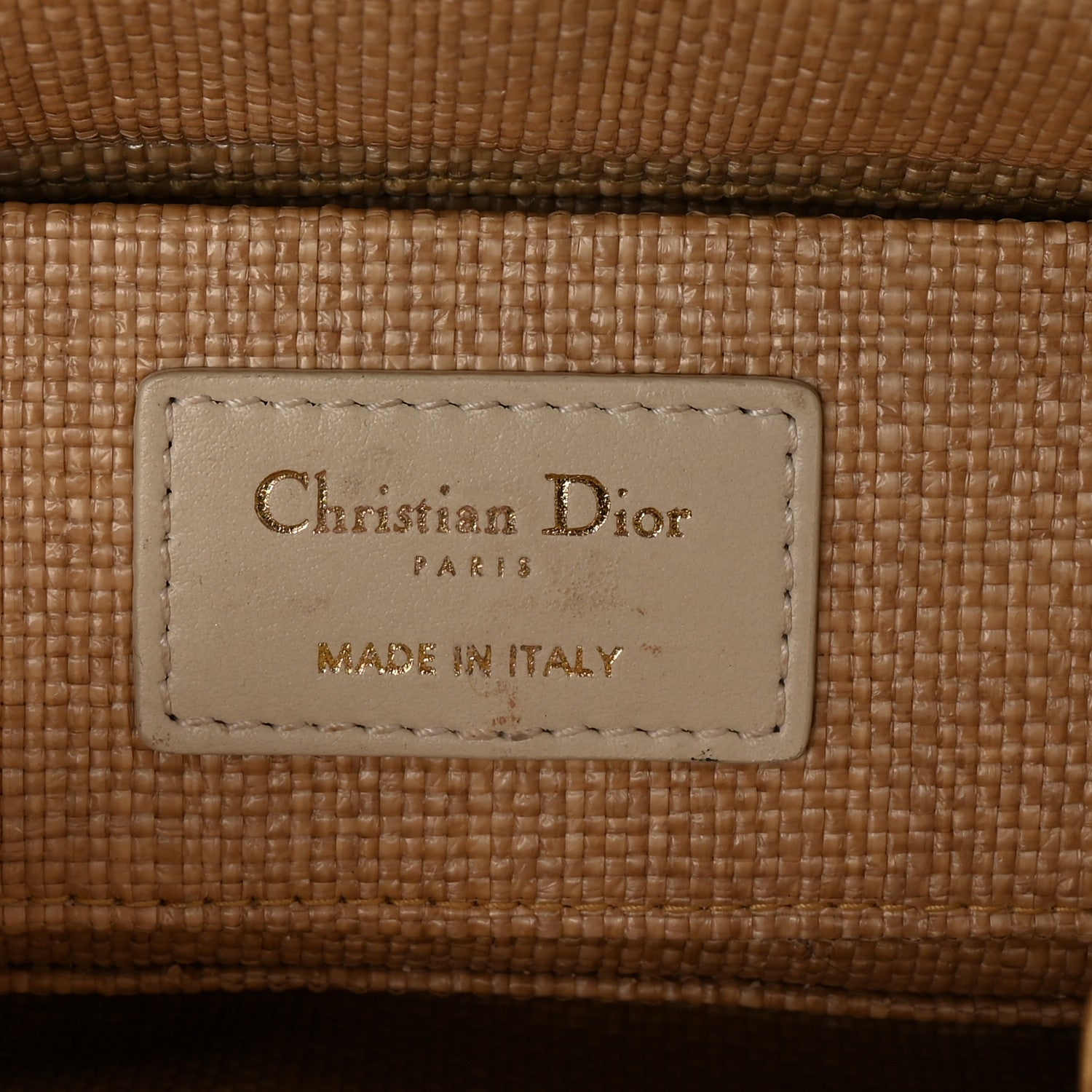 Christian Dior Raffia Macro Cannage Small Lady D-Joy Latte 6 of 9